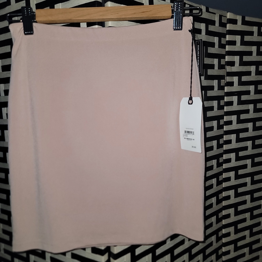 Leith Tan Pencil Mini Skirt for Work